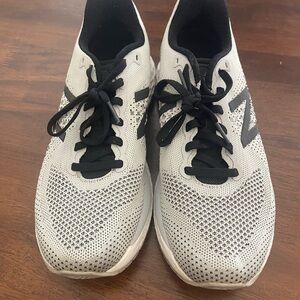 New Balance Light Grey and Black Athletic Shoes
